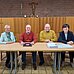 Foto von der Jahreshauptversammlung: Der Vorstand v.li. Karin Günther, Dieter Kather, Rüdiger Hölscher, Uta van Delden