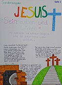 Seite 1 der Jesus-Zeitung -sein Leben und Wirken - von des Konfis des Jahrgangs 2020