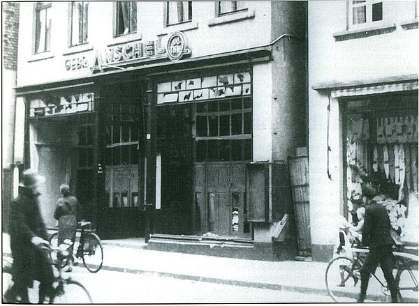 Haus der Familie Anschel, Auf dem Thie 12, am 10.11.1938, Bild: Stadtarchiv Rheine