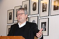 Referent Bernd Weber, stellvertretender Vorsitzender der Europa-Union Steinfurt und zugleich Mitglied im Landesvorstand NRW